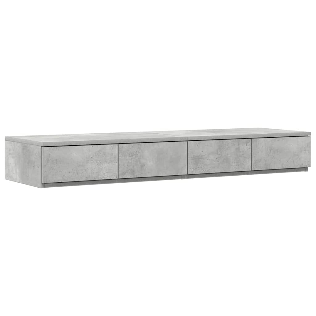 Bettschubladen Betongrau 120 x 36.5 x 16.5 cm Holzwerkstoff