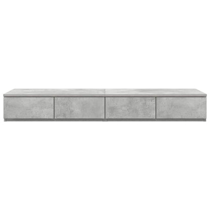 Bettschubladen Betongrau 120 x 36.5 x 16.5 cm Holzwerkstoff