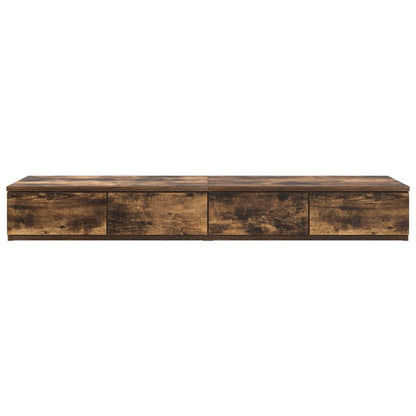 Bettschubladen Räuchereiche 120 x 36.5 x 16.5 cm Holzwerkstoff