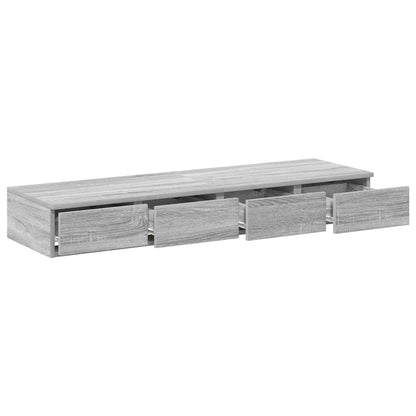 Bettschubladen Grau Sonoma 120 x 36.5 x 16.5 cm Holzwerkstoff