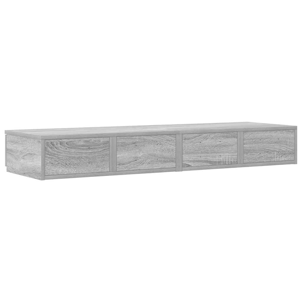 Bettschubladen Grau Sonoma 120 x 36.5 x 16.5 cm Holzwerkstoff