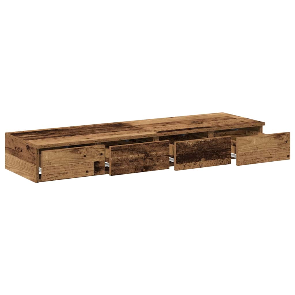 Bettschubladen Altholz 120 x 36.5 x 16.5 cm Holzwerkstoff