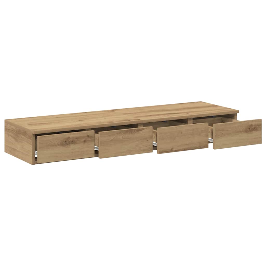 Bettschubladen Eiche handwerklich 120 x 36.5 x 16.5 cm
