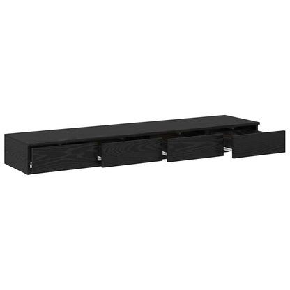 Bettschubladen Schwarze Eiche 140 x 36.5 x 16.5 cm
