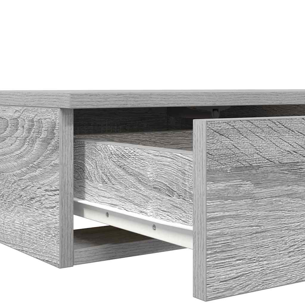 Bettschubladen Grau Sonoma 140 x 36.5 x 16.5 cm Holzwerkstoff