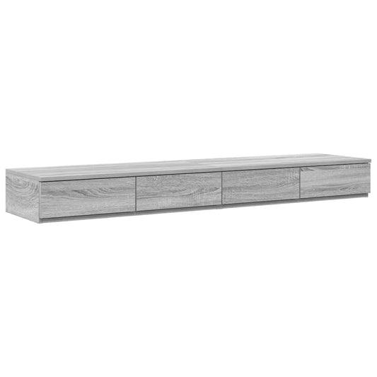 Bettschubladen Grau Sonoma 140 x 36.5 x 16.5 cm Holzwerkstoff