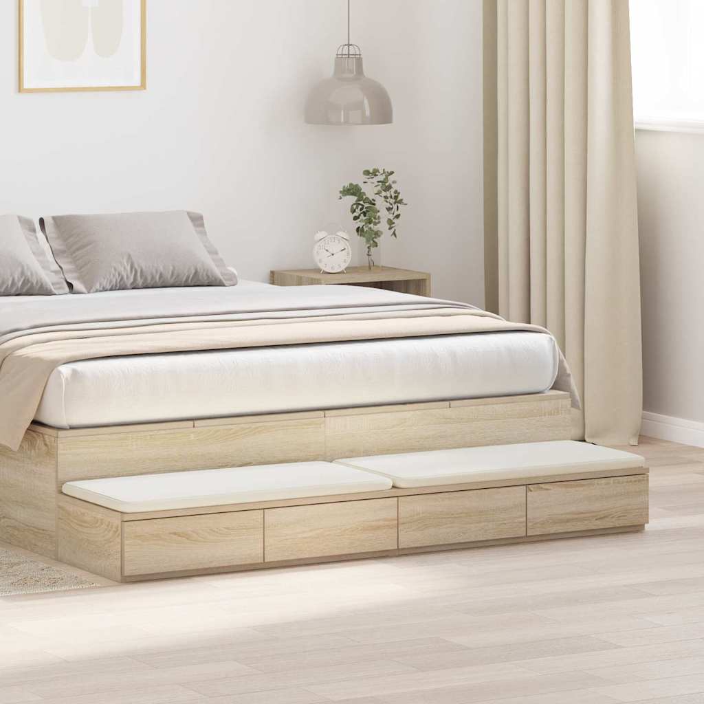 Bettschubladen Sonoma Eiche 150 x 36.5 x 16.5 cm Holzwerkstoff
