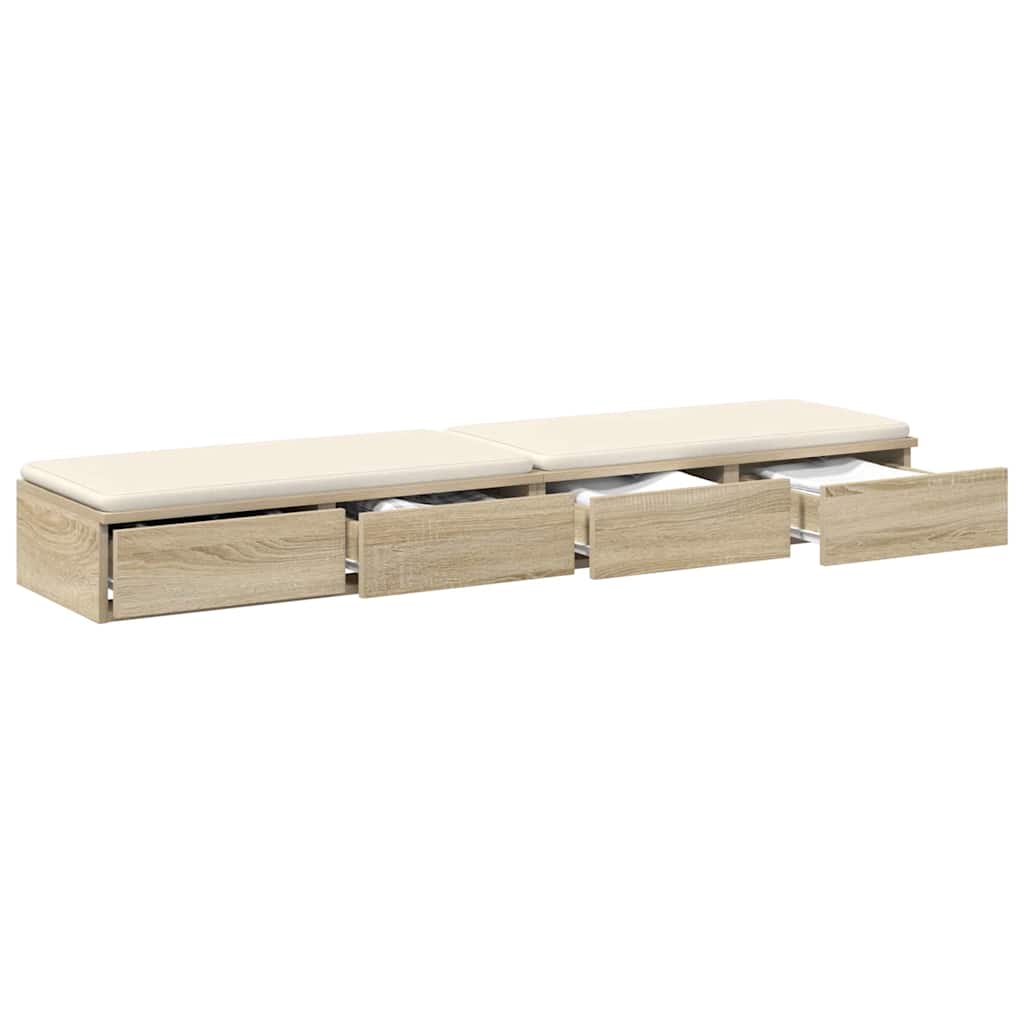 Bettschubladen Sonoma Eiche 150 x 36.5 x 16.5 cm Holzwerkstoff