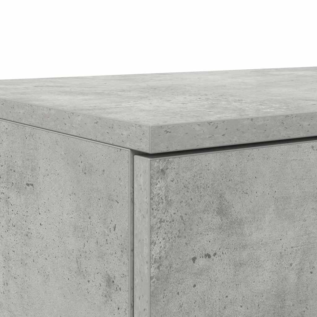 Bettschubladen Betongrau 150 x 36.5 x 16.5 cm Holzwerkstoff