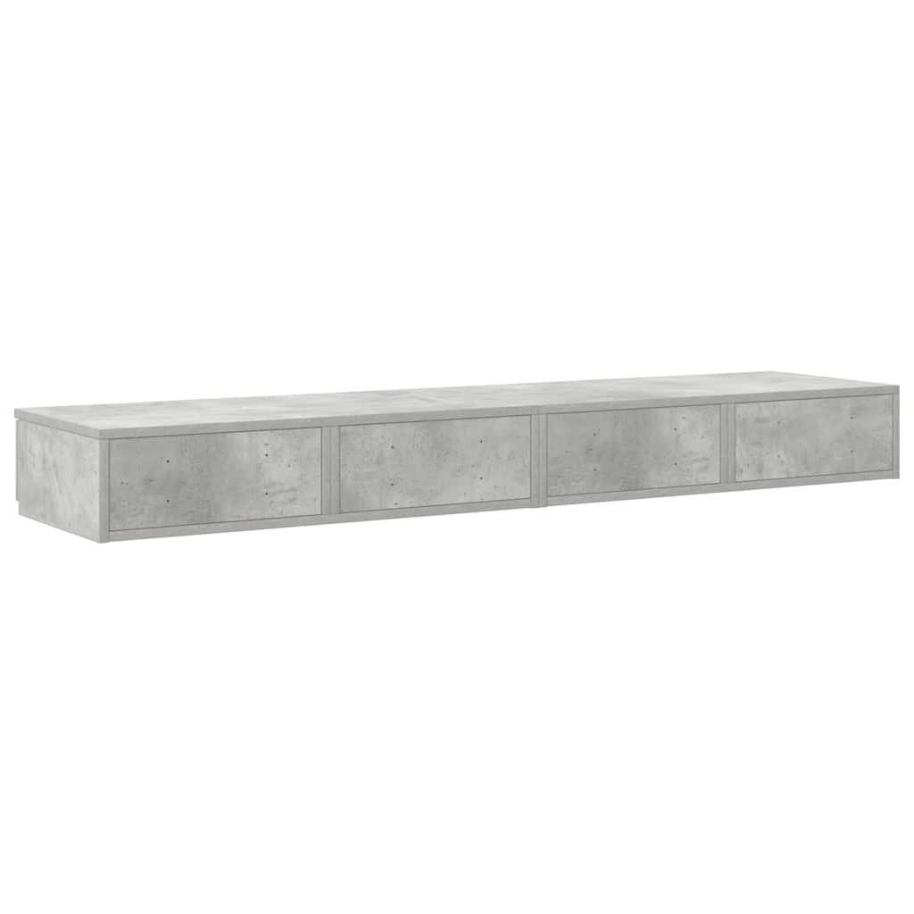 Bettschubladen Betongrau 150 x 36.5 x 16.5 cm Holzwerkstoff
