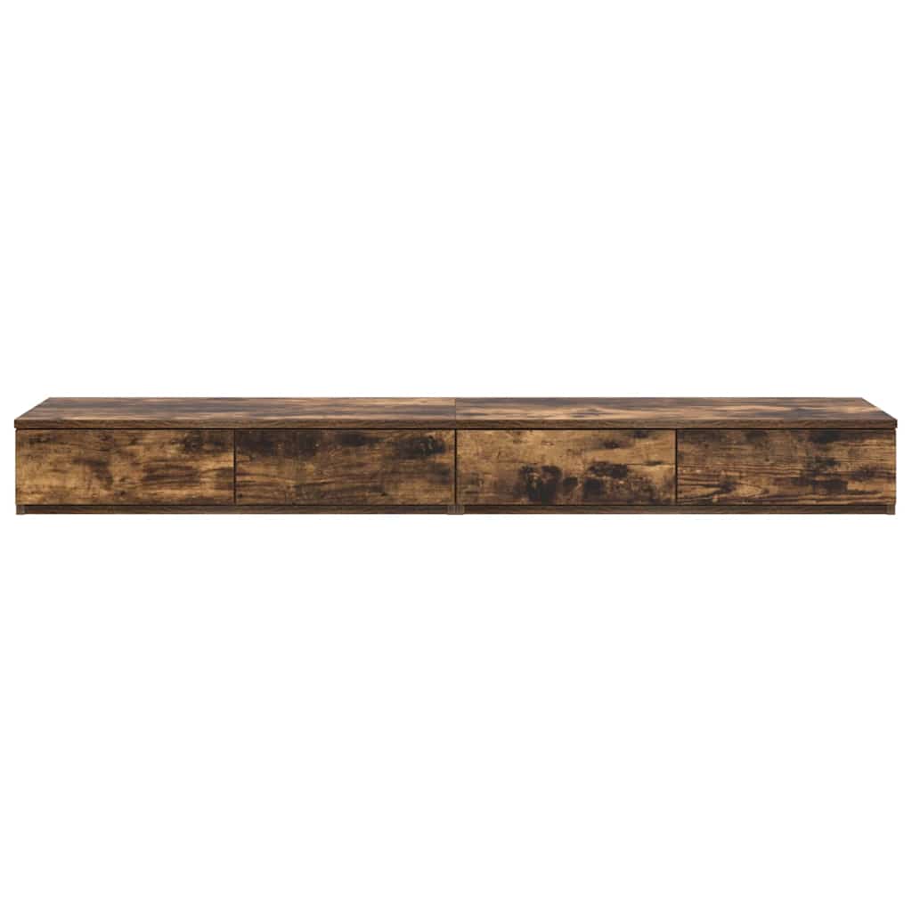 Bettschubladen Räuchereiche 150 x 36.5 x 16.5 cm Holzwerkstoff