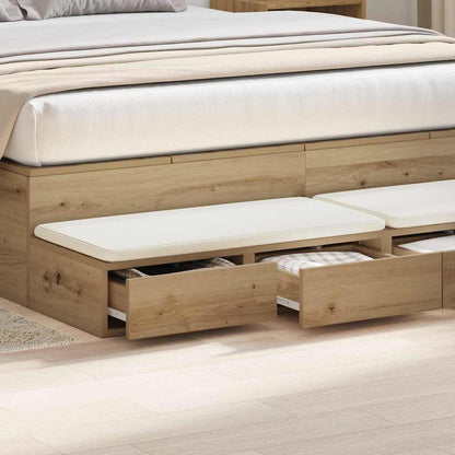 Bettschubladen Eiche handwerklich 150 x 36.5 x 16.5 cm