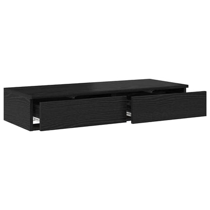 Bettschubladen Schwarze Eiche 75 x 36.5 x 16.5 cm Holzwerkstoff