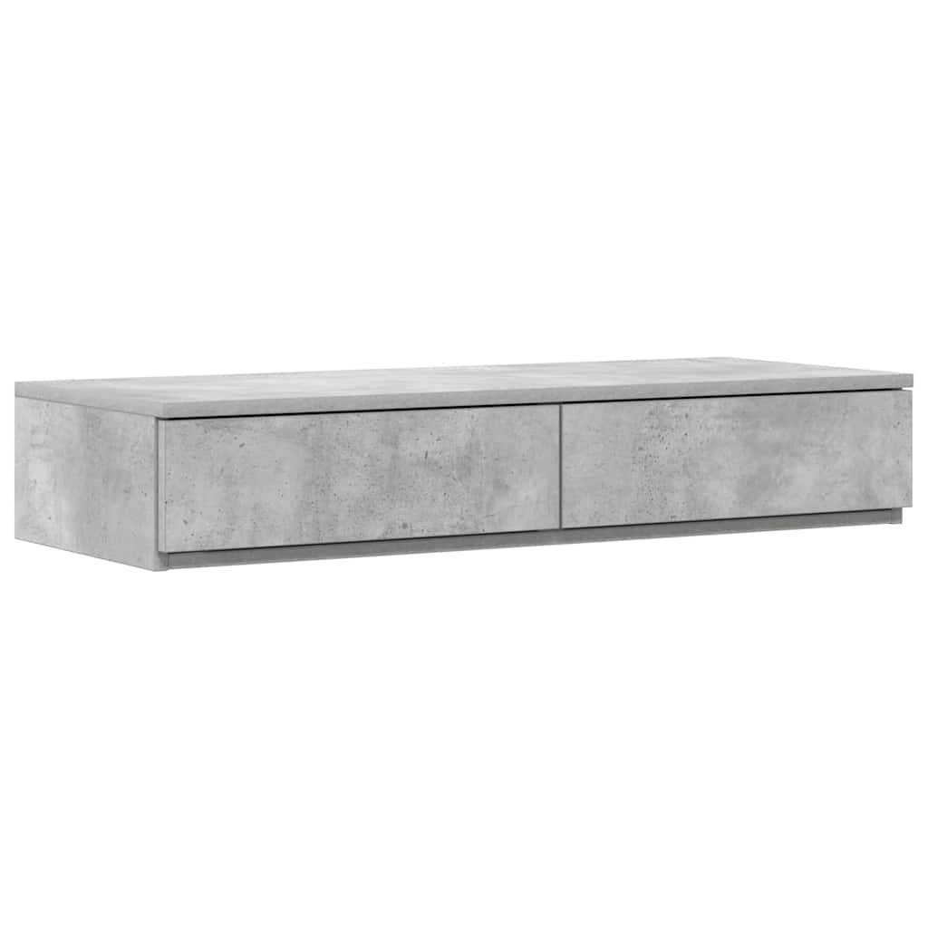 Bettschubladen Betongrau 75 x 36.5 x 16.5 cm Holzwerkstoff