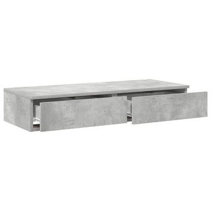 Bettschubladen Betongrau 75 x 36.5 x 16.5 cm Holzwerkstoff