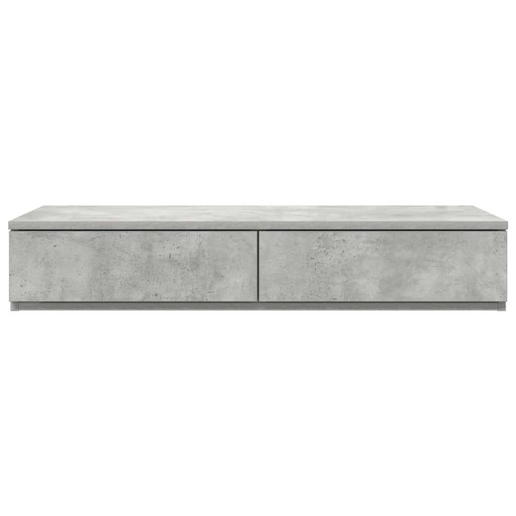 Bettschubladen Betongrau 75 x 36.5 x 16.5 cm Holzwerkstoff