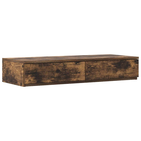 Bettschubladen Räuchereiche 75 x 36.5 x 16.5 cm Holzwerkstoff