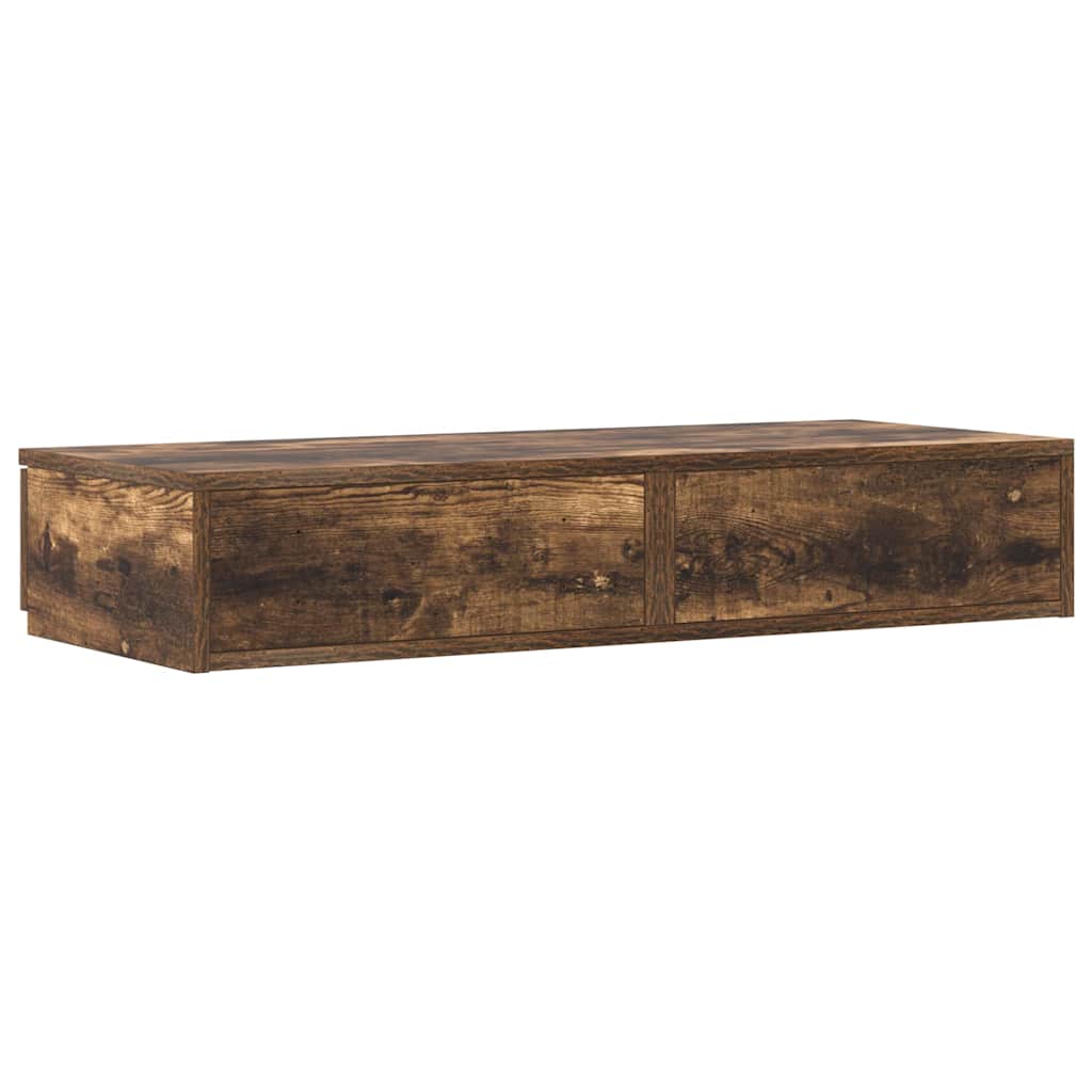 Bettschubladen Räuchereiche 75 x 36.5 x 16.5 cm Holzwerkstoff