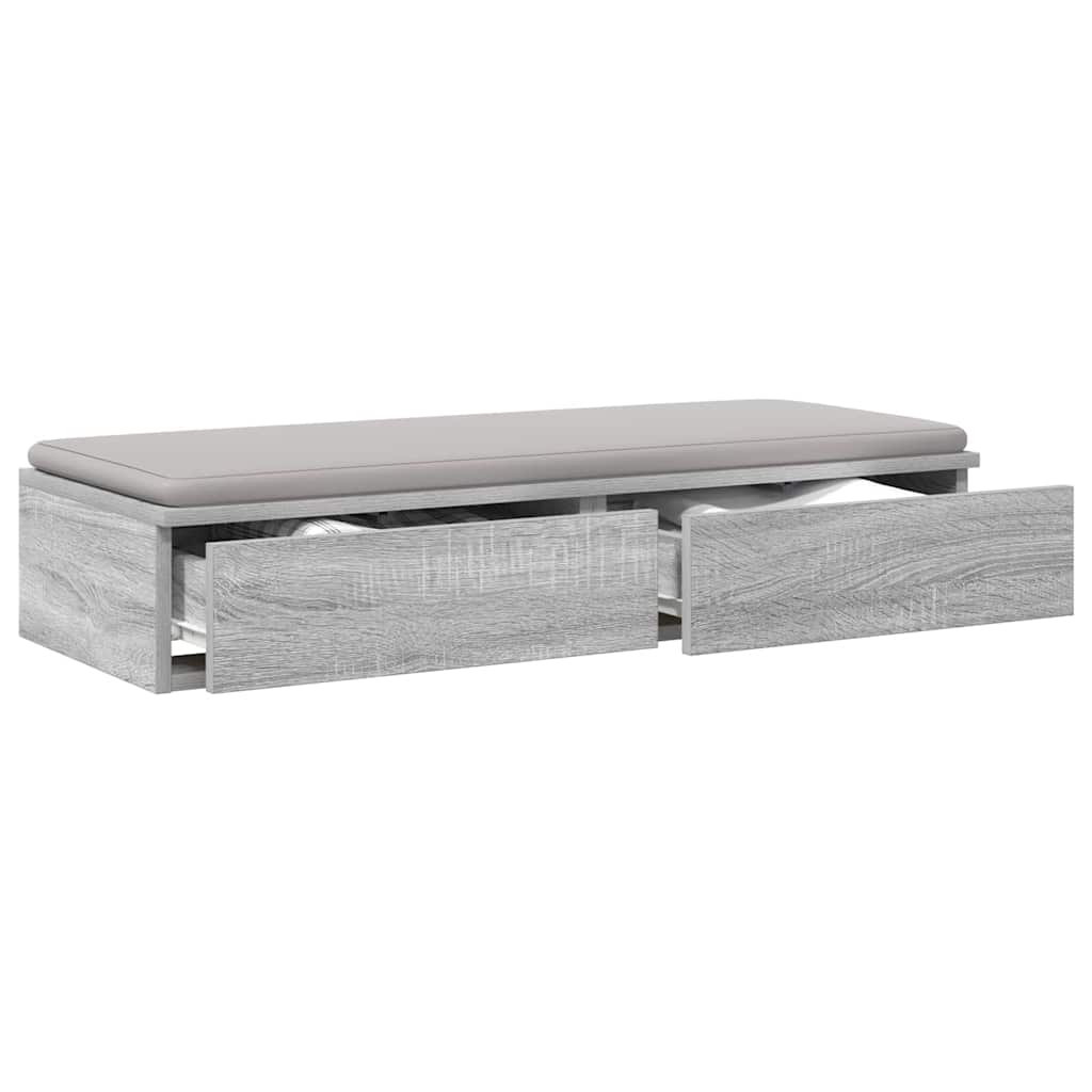 Bettschubladen Grau Sonoma 75 x 36.5 x 16.5 cm Holzwerkstoff