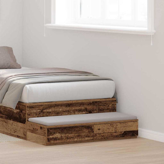 Bettschubladen Altholz 75 x 36.5 x 16.5 cm Holzwerkstoff