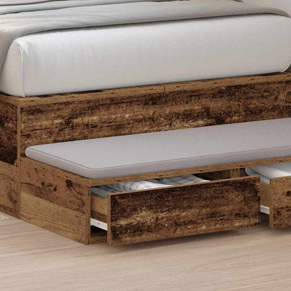 Bettschubladen Altholz 75 x 36.5 x 16.5 cm Holzwerkstoff