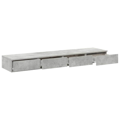 Bettschubladen Betongrau 160 x 36.5 x 16.5 cm Holzwerkstoff