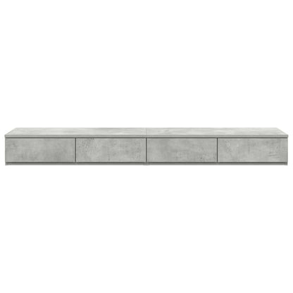Bettschubladen Betongrau 160 x 36.5 x 16.5 cm Holzwerkstoff