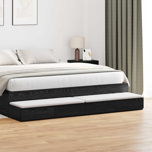 Bettschubladen Schwarze Eiche 180 x 36.5 x 16.5 cm