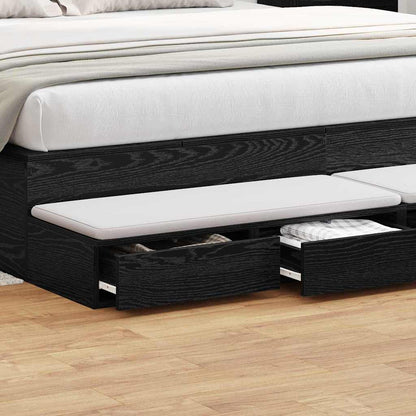 Bettschubladen Schwarze Eiche 180 x 36.5 x 16.5 cm