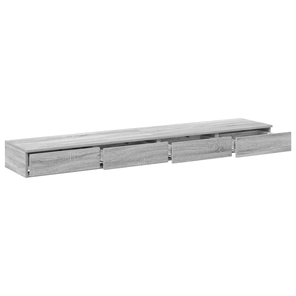 Bettschubladen Grau Sonoma 180 x 36.5 x 16.5 cm Holzwerkstoff