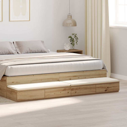 Bettschubladen Eiche handwerklich 180 x 36.5 x 16.5 cm