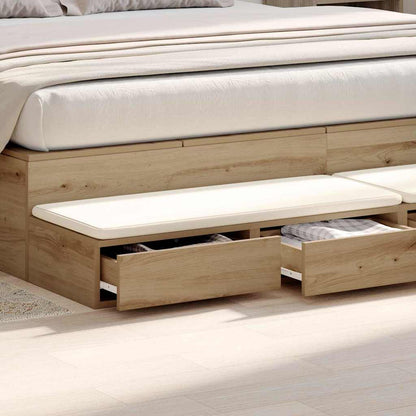 Bettschubladen Eiche handwerklich 180 x 36.5 x 16.5 cm