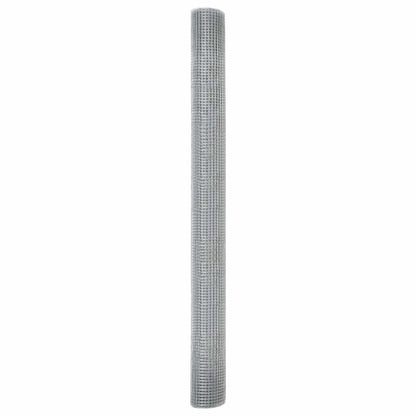 Geschweißter Drahtzaun Silber 1.6 x 10 m Stahl