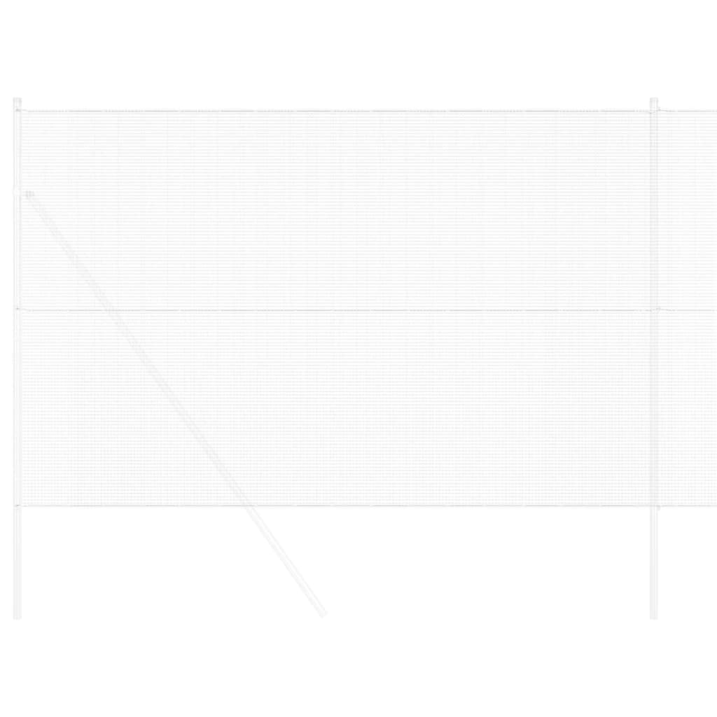 Geschweißter Drahtzaun Silber 1.6 x 10 m Stahl
