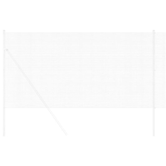 Geschweißter Drahtzaun Silber 0,8 x 25 m Stahl