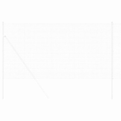 Geschweißter Drahtzaun Silber 1.4 x 25 m Stahl
