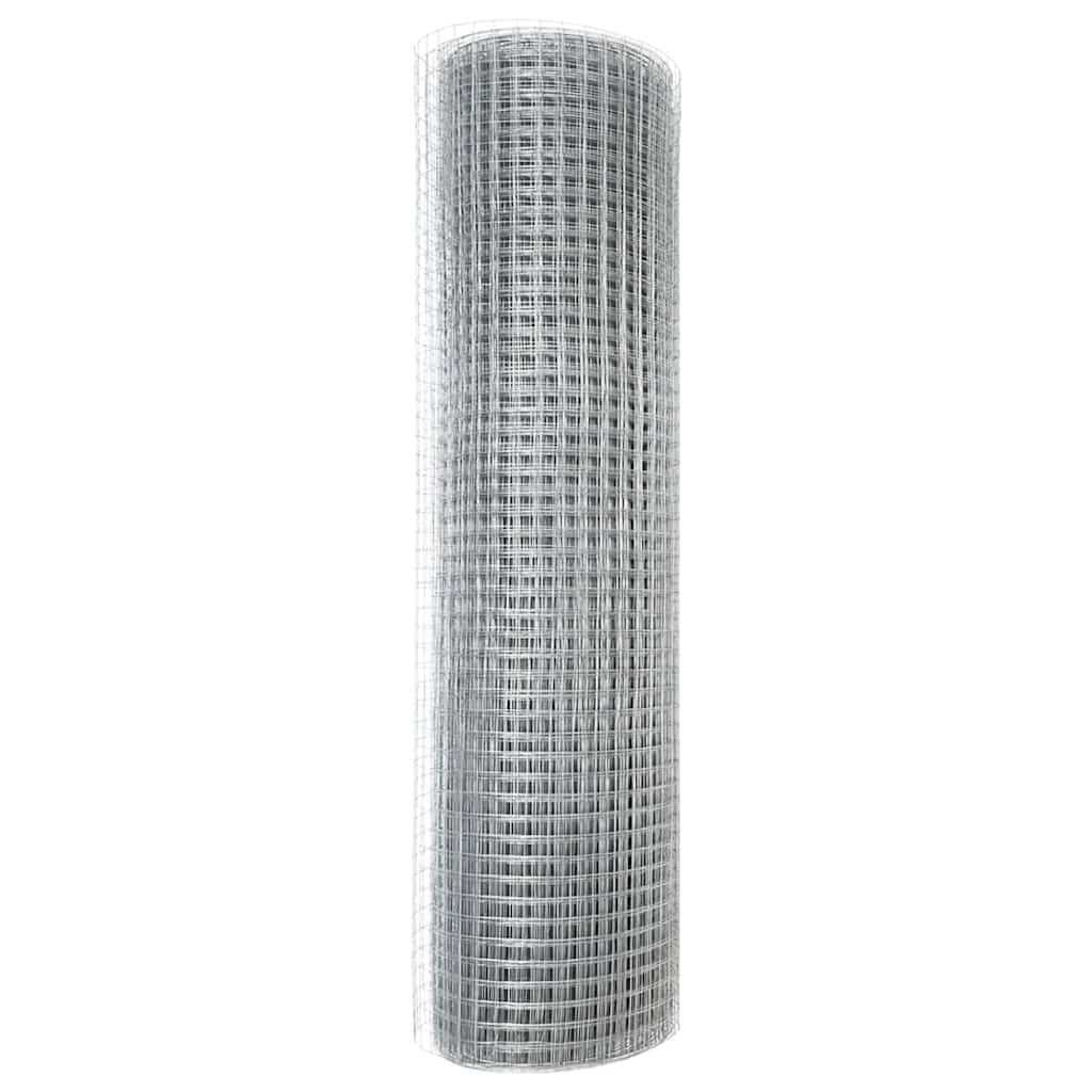 Geschweißter Drahtzaun Silber 0.4 x 50 m Stahl