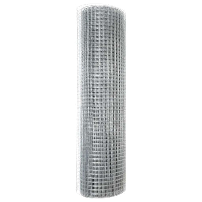 Geschweißter Drahtzaun Silber 0.4 x 50 m Stahl