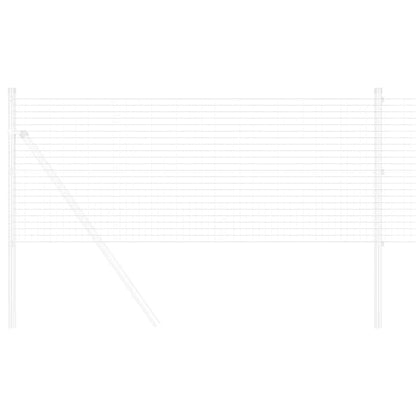 Geschweißter Drahtzaun Silber 0.4 x 50 m Stahl