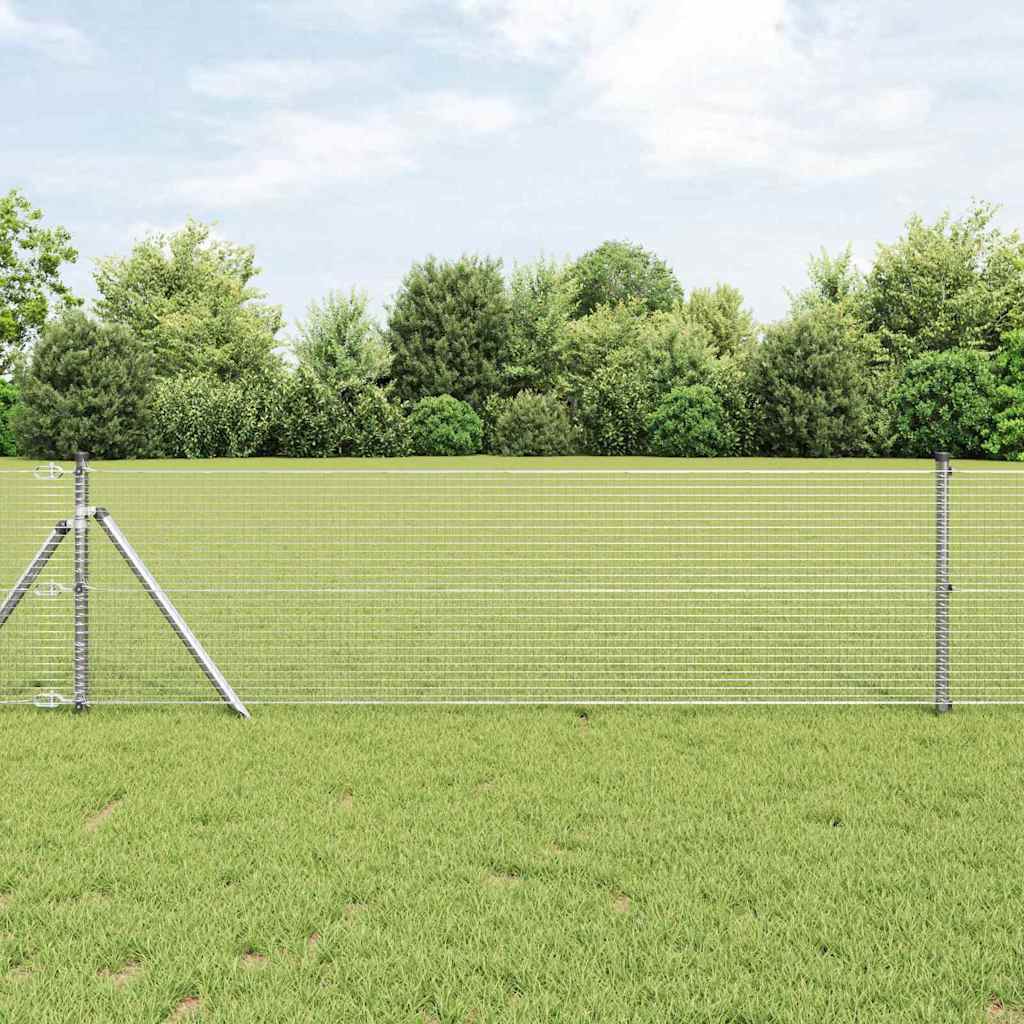 Geschweißter Drahtzaun Silber 0.6 x 50 m Stahl
