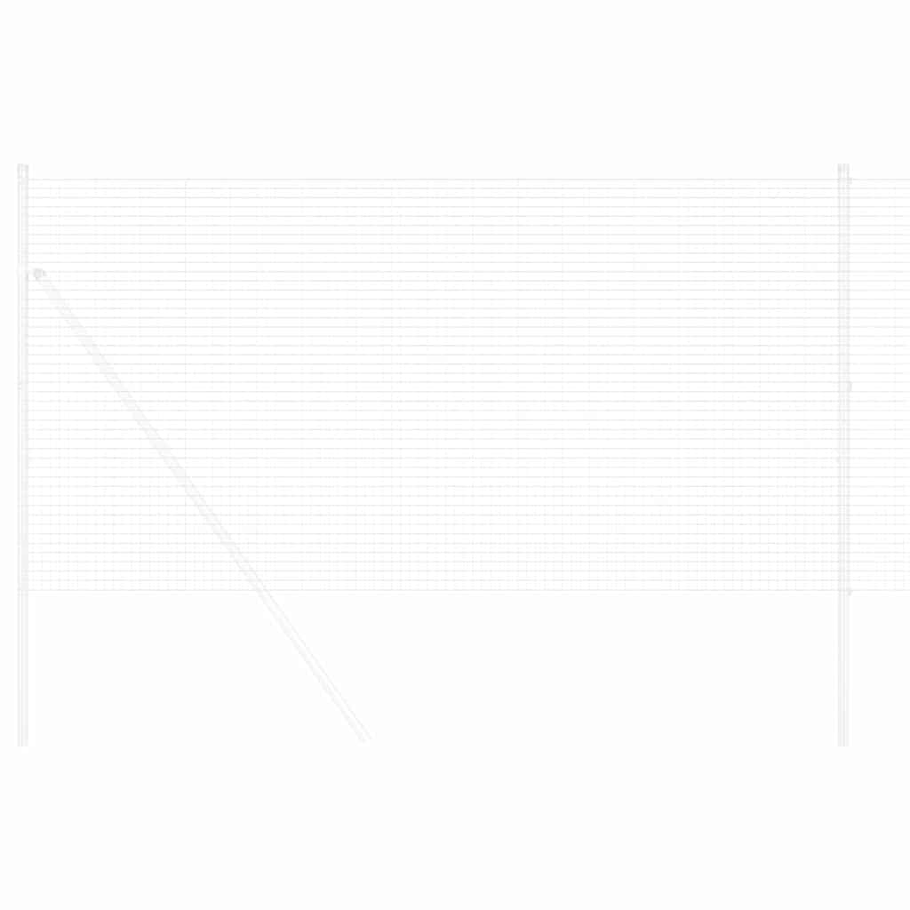 Geschweißter Drahtzaun Silber 1.2 x 50 m Stahl