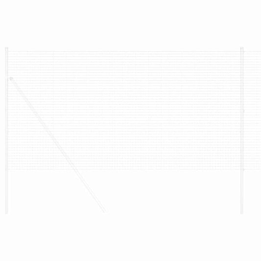 Geschweißter Drahtzaun Silber 1,2 x 50 m Stahl