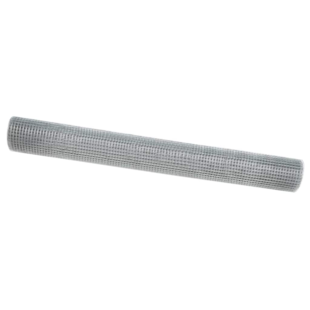 Geschweißter Drahtzaun Silber 1 x 100 m Stahl