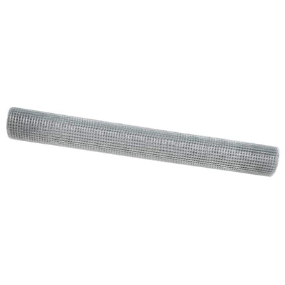 Geschweißter Drahtzaun Silber 1 x 100 m Stahl