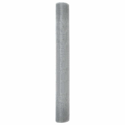 Geschweißter Drahtzaun Silber 1 x 100 m Stahl