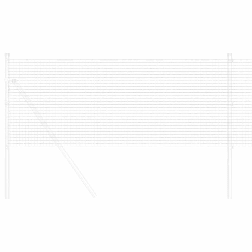 Geschweißter Drahtzaun Silber 1 x 100 m Stahl
