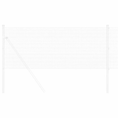 Geschweißter Drahtzaun Silber 1 x 100 m Stahl