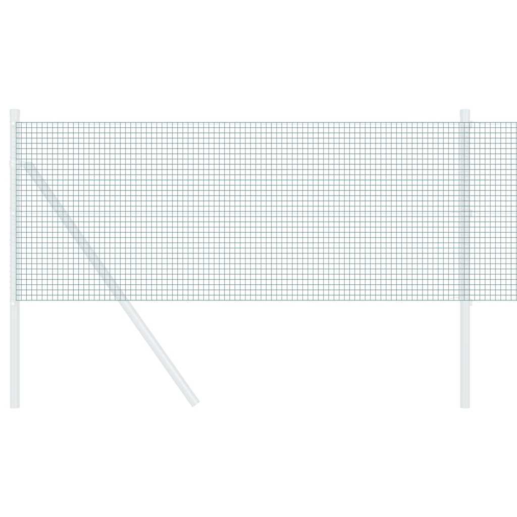 Geschweißter Drahtzaun Grün 0.8 x 10 m Stahl