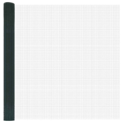 Geschweißter Drahtzaun Grün 1,6 x 10 m Stahl