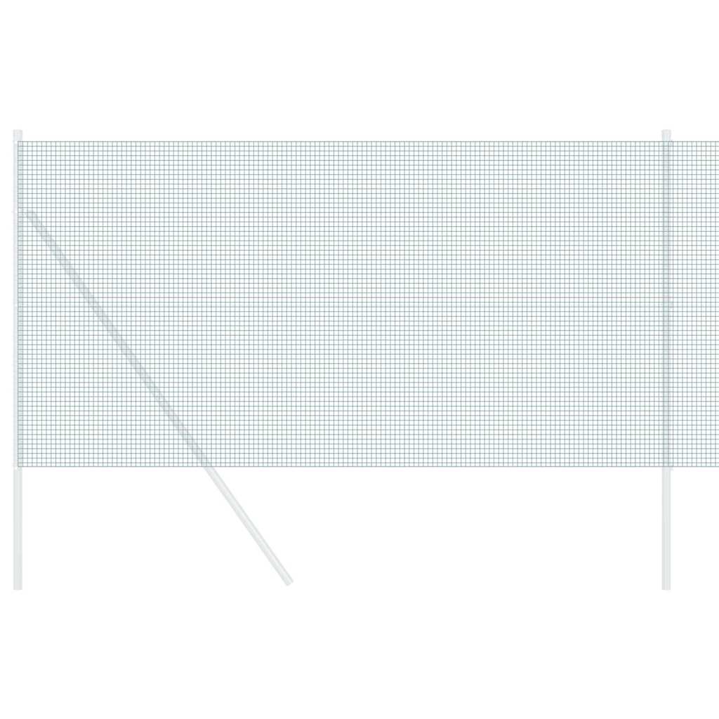 Geschweißter Drahtzaun Grün 1 x 50 m Stahl